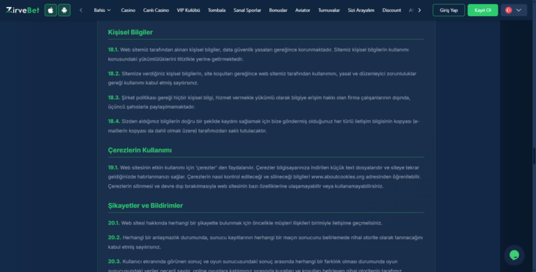 Zirvebet Türkçe Blackjack