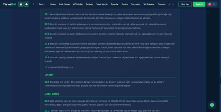 Zirvebet Casino Oyunları