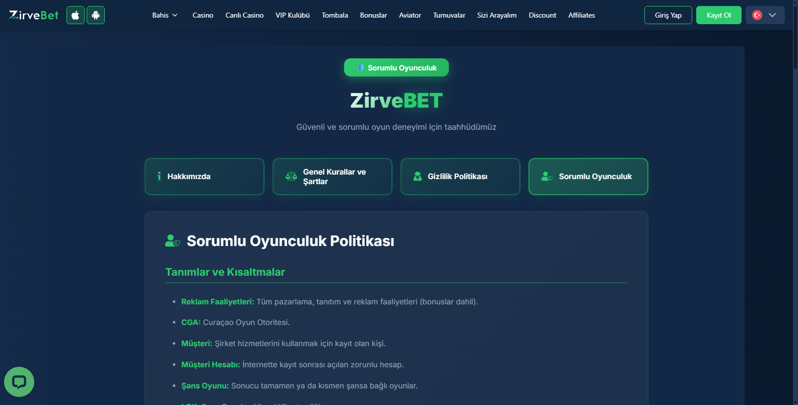 Zirvebet Çekiliş